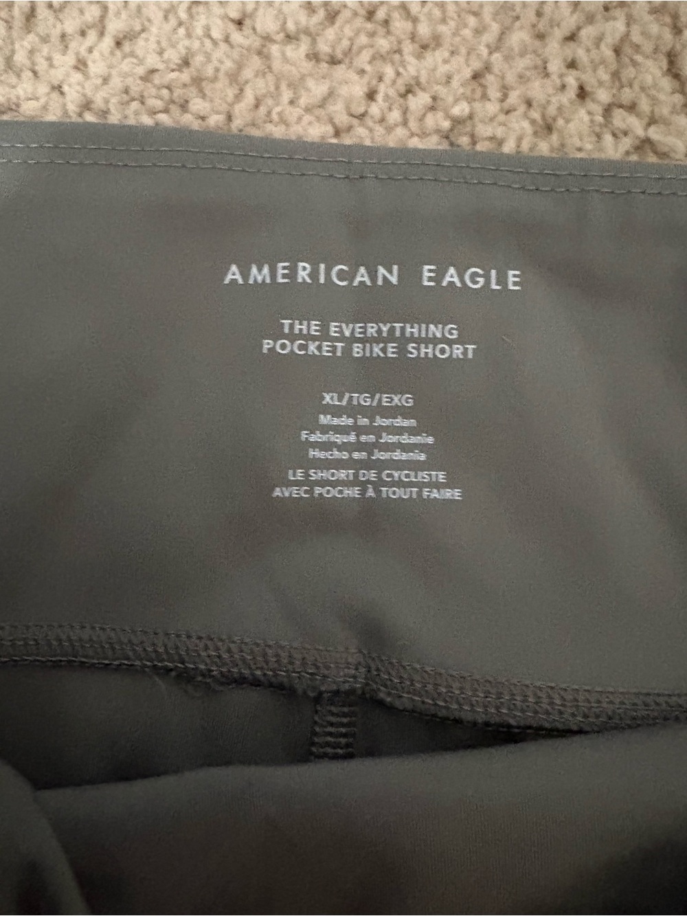American Eagle The Everything Pocket Bike Short - Gray Green - Picture 2 of 3